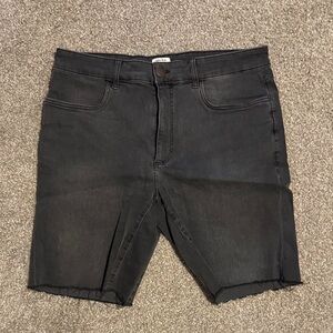 Men's Black Denim Shorts